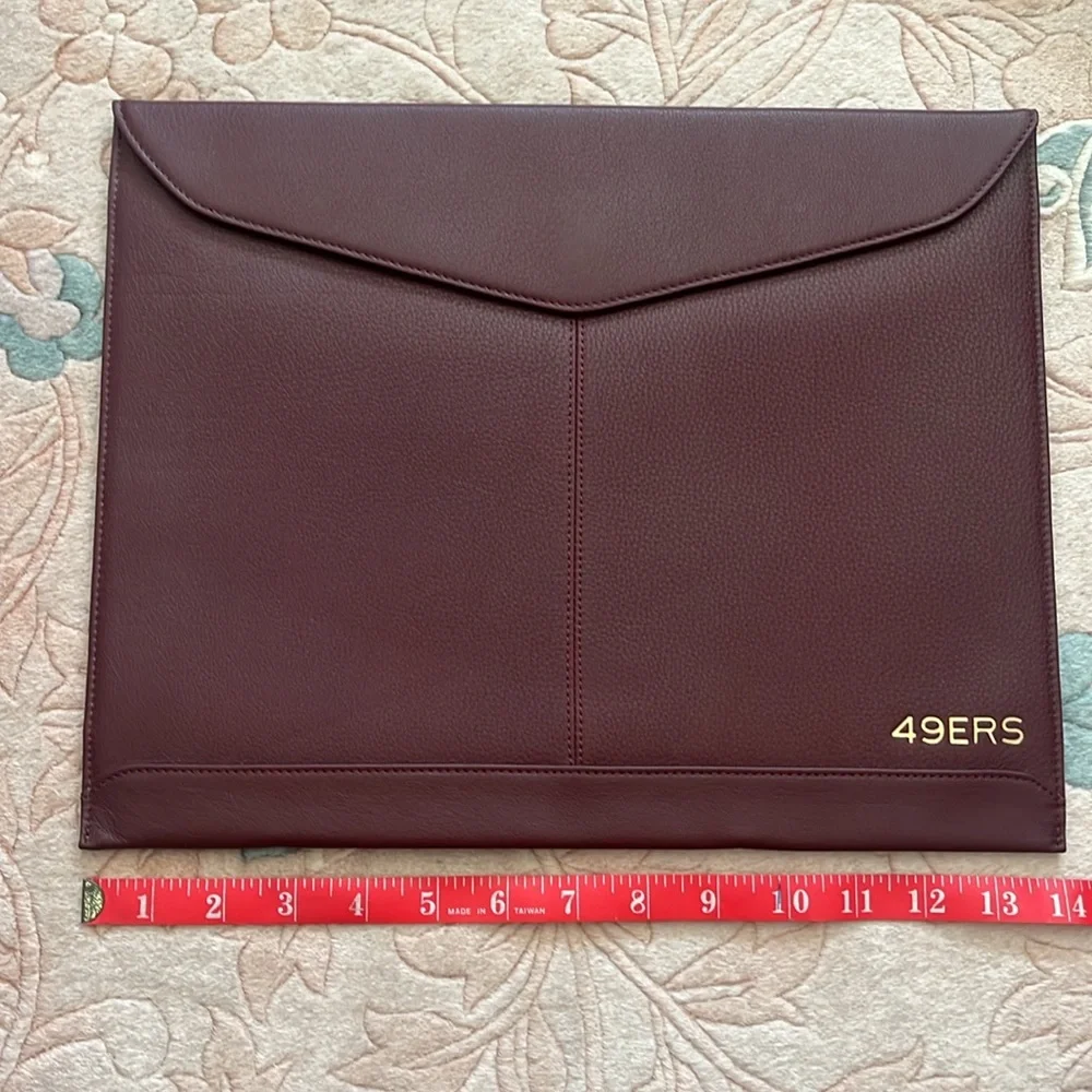 Leatherology Custom Laptop Case Sleeve 49ers NWOT